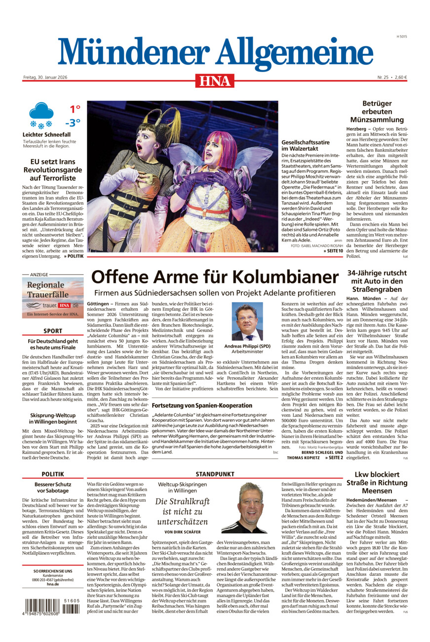 Mündener Allgemeine vom Freitag, 30.01.2026